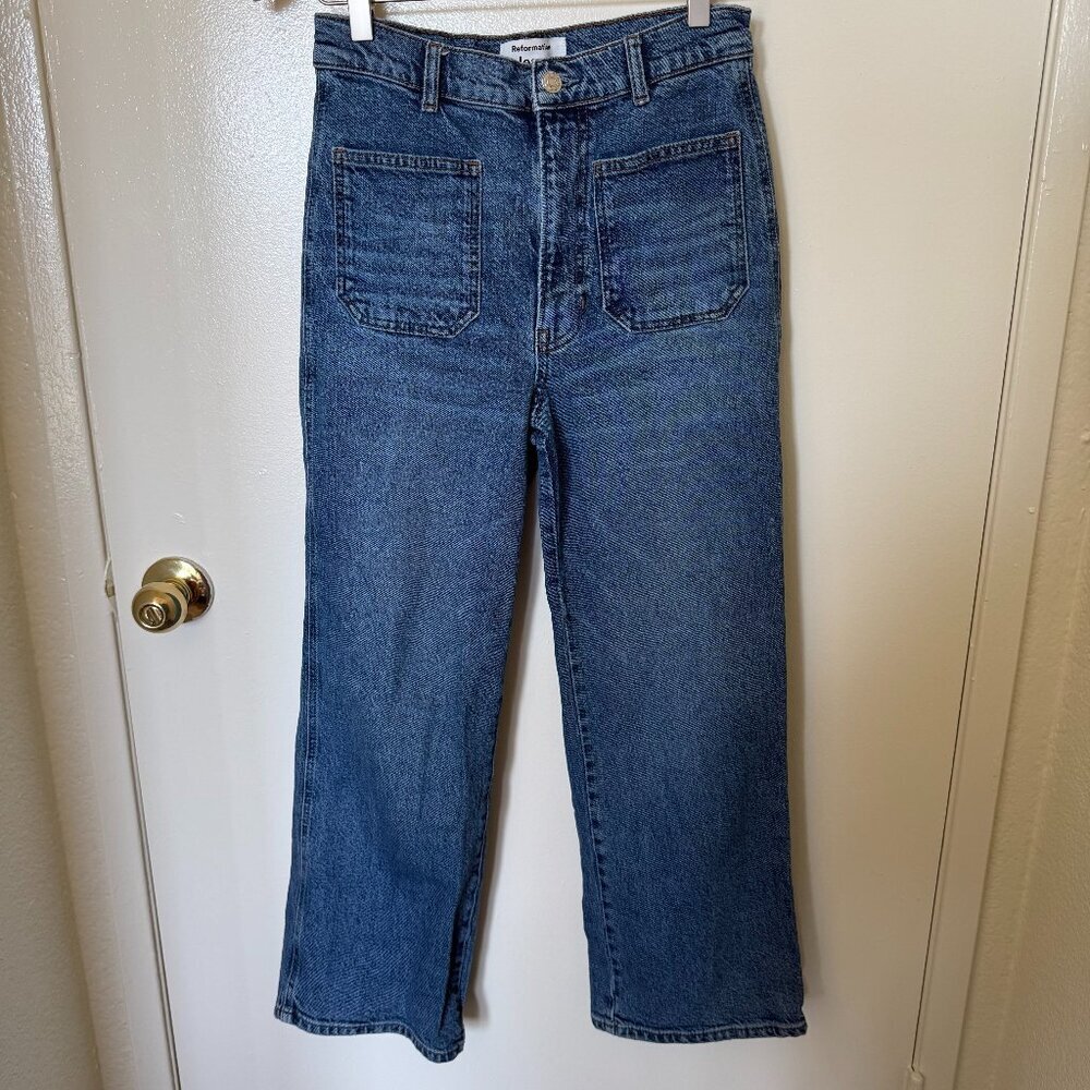 Reformation Alyssa High Rise Wide Leg Denim Jeans 26​ - Picture 2 of 7